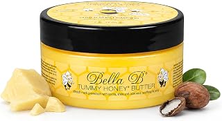 BELLA B Tummy Honey Butter 4 oz 1 Pack - Tummy Butter with Natural & Organic Ingredients - Pregnancy & Baby Safe - Use Daily for Fading Stretch Marks