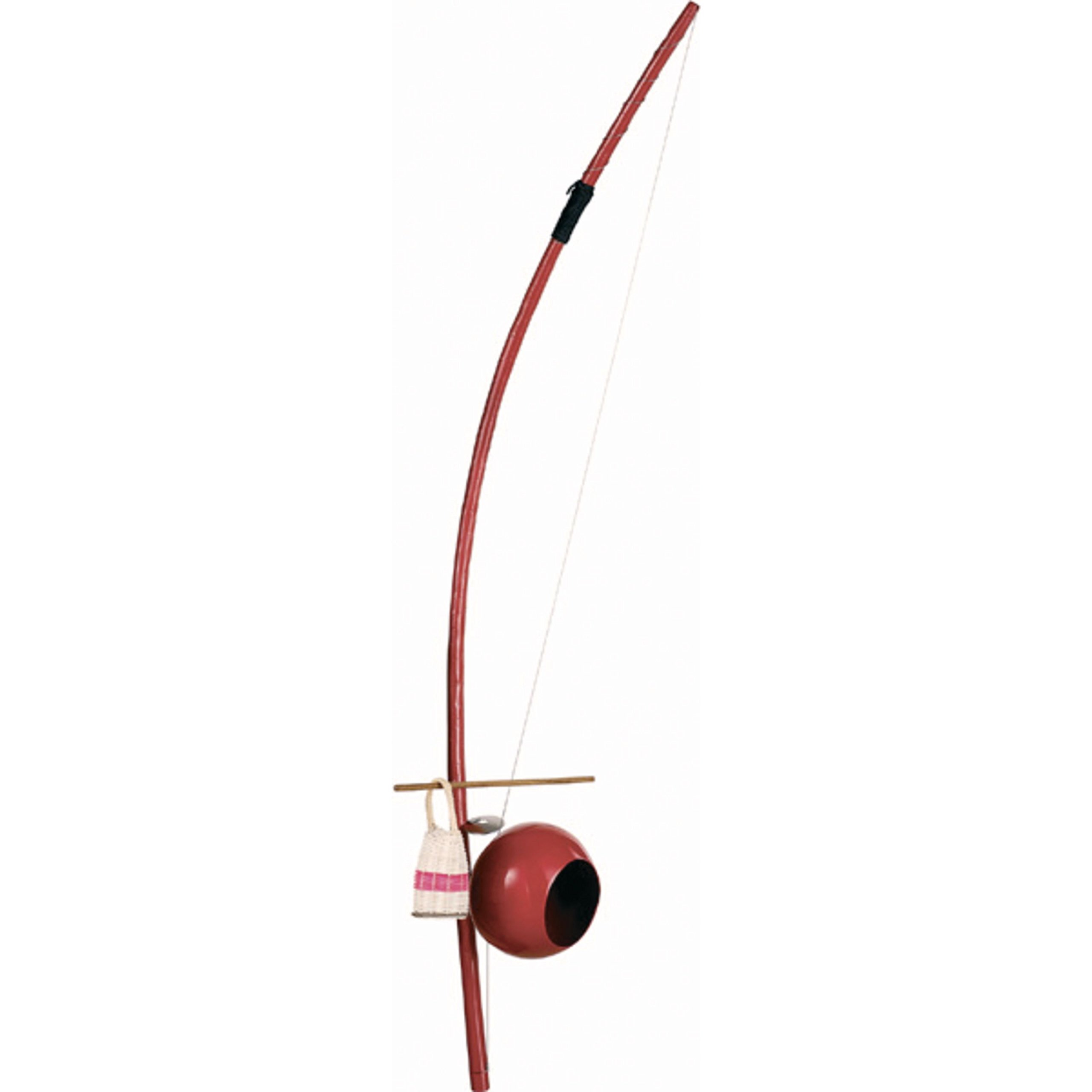 Meinl Percussion Berimbau Musical Instrument - Instrument with Wah-Wah-Effect - Including Accessories - Fiberglass, Rot (BE1R)