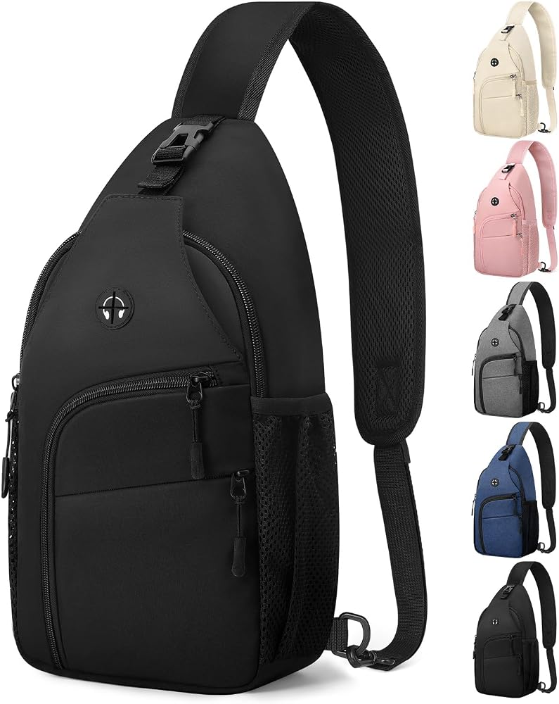 Pritent Crossbody Bags for Women Men Sling Bag Backpack Shoulder Bag