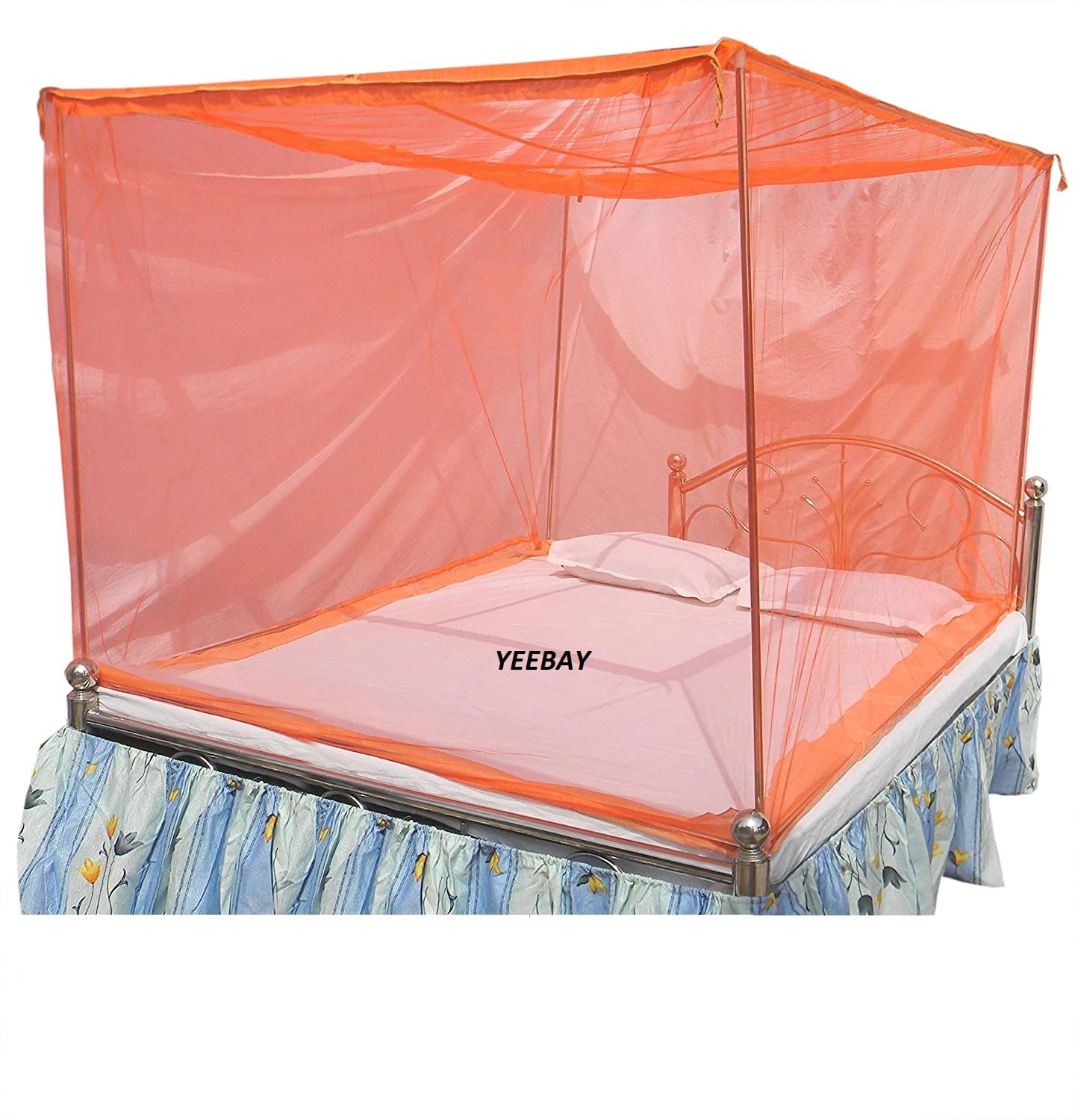 Yeebay Mosquito Net(Macchardani) for Single to King-Sized Beds –Decorative Rectangular Shape for Home & Travel (5X7 FT, Peach) (B09X43FTVL) Amazon Price History, Amazon Price Tracker
