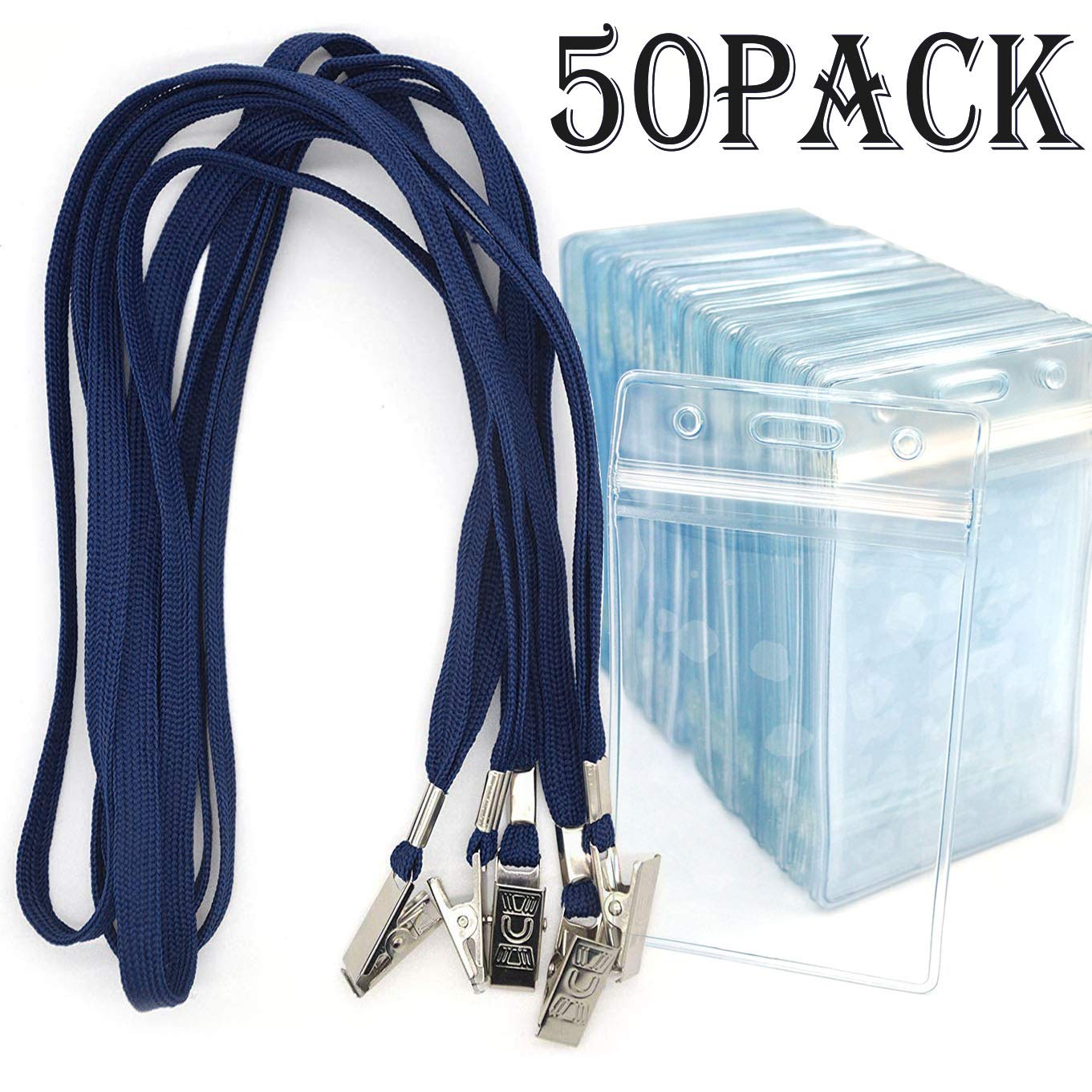 Buy Bird Fiy Lanyards with Id Holder Badges Name Tags 50 Pack Lanyards