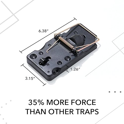 Miniatura 2 de trampa de golpe de 4pulgadas para ratas, para exteriores, 6unidades, mata instantáneamente a los roedores, fácil colocación y gran potencia, color
