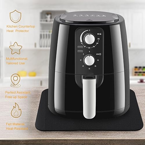 Miniatura 5 de 5 tapetes resistentes al calor para encimera, freidora de aire, cocina, electrodomésticos, deslizantes, 17 x 12 pulgadas, alfombrilla protectora de