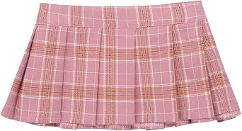 JanJean Womens Japanese Schoolgirls Uniform Lingerie Mini Plaid Pleated Skirt Nightwear Cosplay Costume