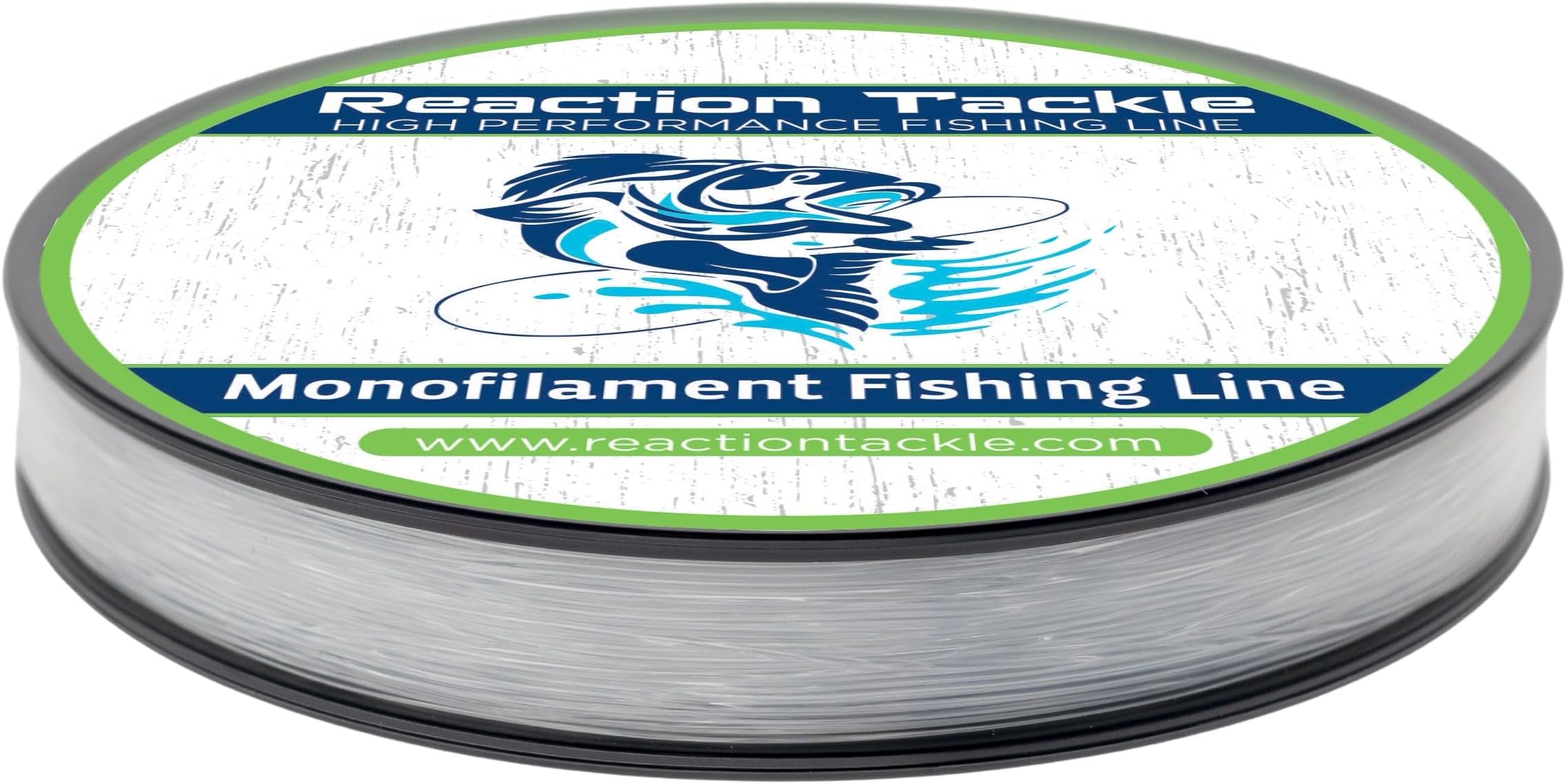 Reaction Tackle Monofilament Fishing Line - Premium Nylon Mono Line, Strong & Abrasion-Resistant, Low Memory for Smooth Long Casts - Freshwater & Saltwater