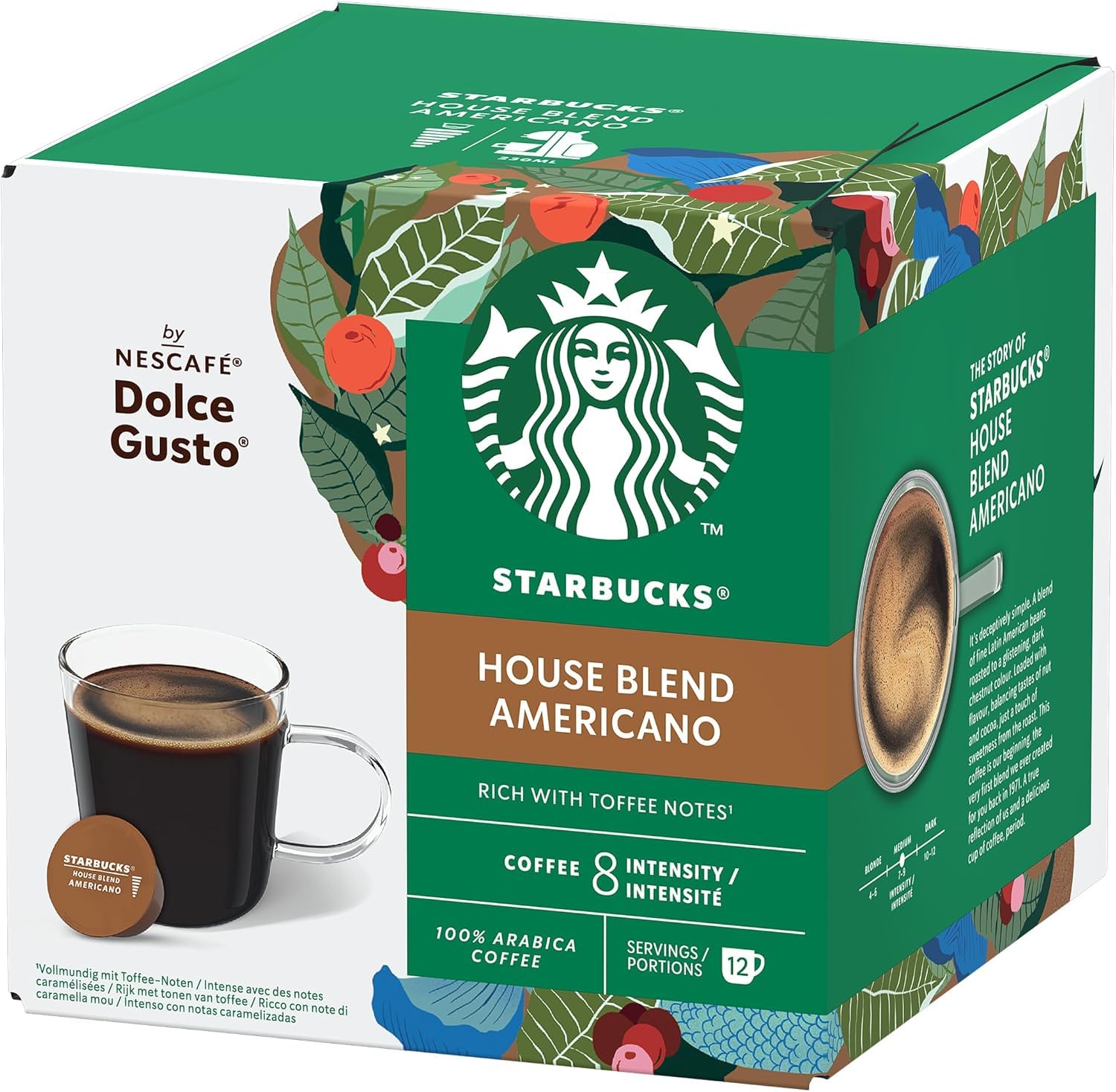 Starbucks House Blend Americano by NESCAFÉ, 100% Arabica Coffee, Intensity 8, DECADENT 12 Servings 102g (Product Of UK)-image-22