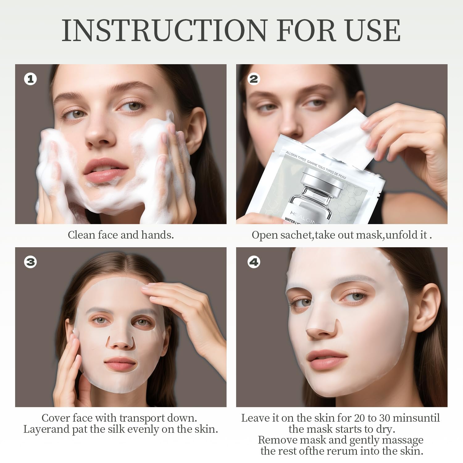 10 Packs Stem Cell Serum Facial Mask Collagen Face Mask Overnight Korea Hydrating Collagen Face Masks Pore Minimizing, Elasticity Improvement Sheet Mask for All Skin Type Skincare - Image 8