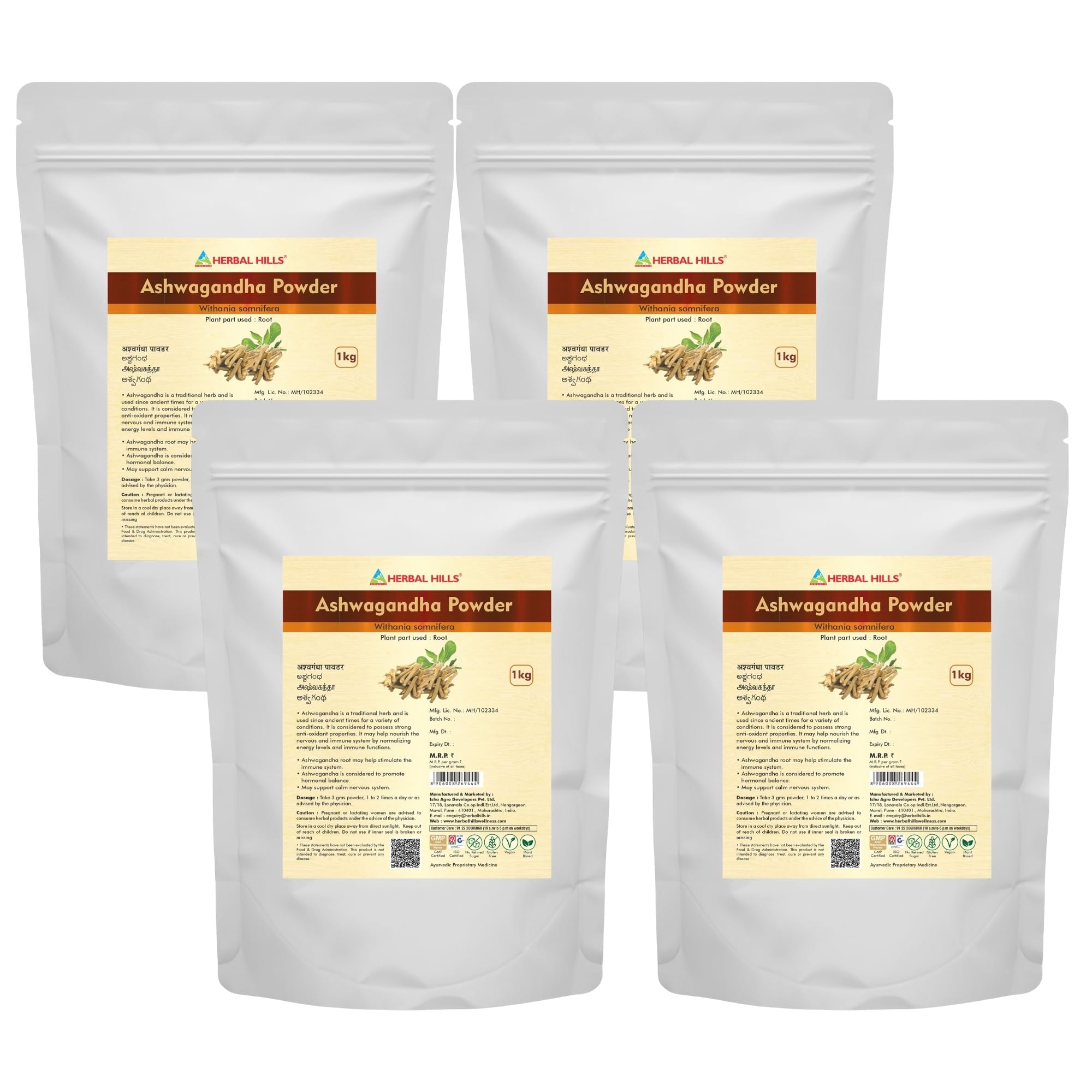Herbal Hills Ashwagandha Powder, 1 kg, Pack of 1 — Amazon image 9
