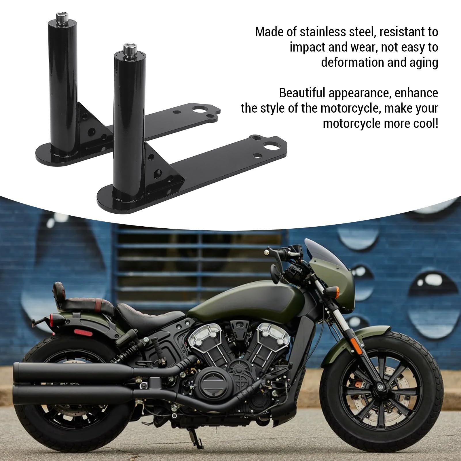 Motocykl Autostrada Osłona Silnika Pasek Awaryjny Ochrona Przed Upadkiem Autostrada Mocowania Kołków Zamiennik dla Indian Scout i Scout Bobber 2014 do 2023