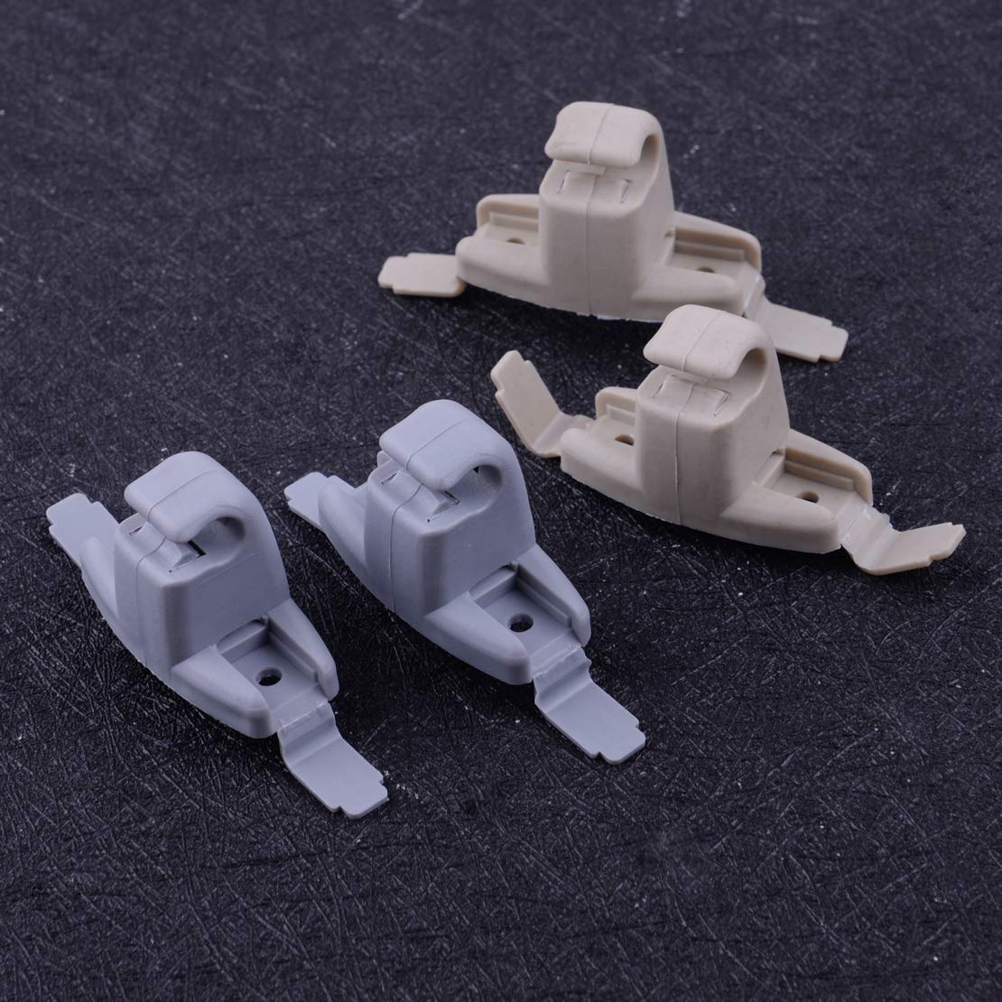 Clips de Fixation, Lot de 2 Petit Support Crochet Pare Soleil, Fixation Pare Soleil et Attache Intérieur, Crochet Support Clip Visiere pour Voiture Compatible Avec Audi A1 A3 A4 A5 Q3 Q5
