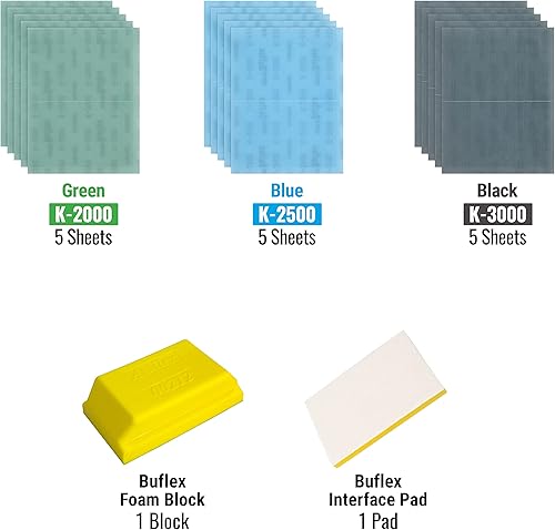 Miniatura 2 de Super Buflex SP19160, K2000 - K3000, 15 hojas + 1 almohadilla de interfaz + 1 bloque de mano