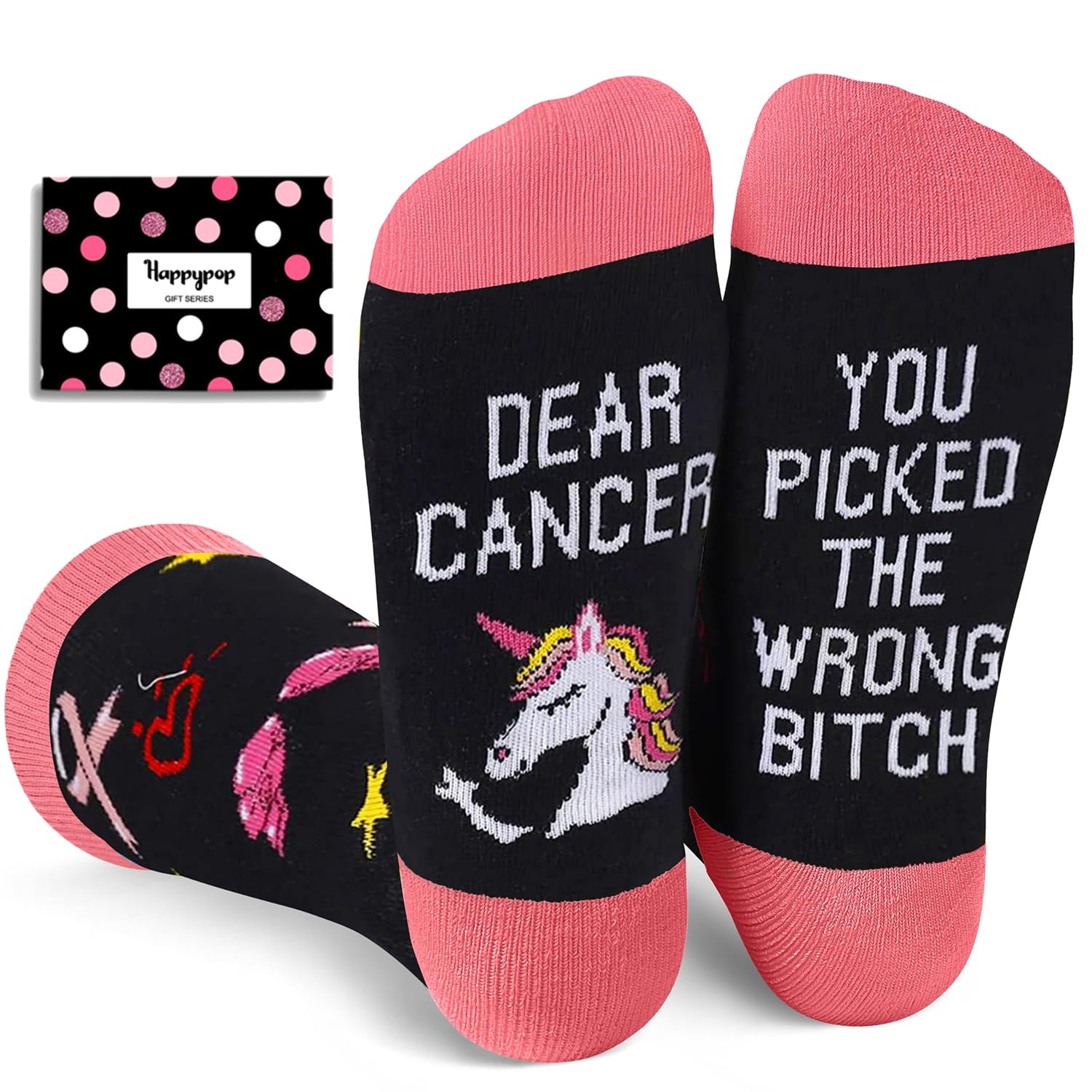 HAPPYPOP Funny Llama Gifts Flamingo Donut Gifts For Women, Novelty Llama Penguin Sloth Unicorn Corgi Socks