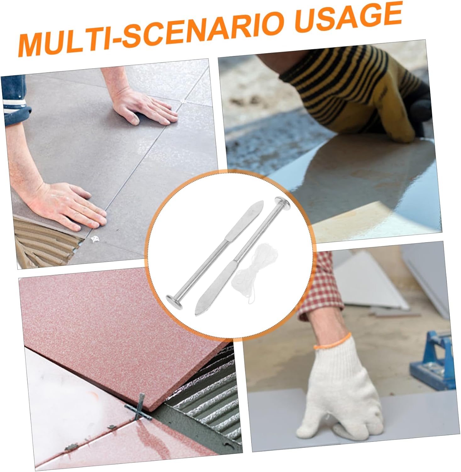 ULTECHNOVO Bricklayer's Layout Nails Precision Leveling Tool for Masonry Sturdy Markers for Accurate Brickwork Positioning and Stability