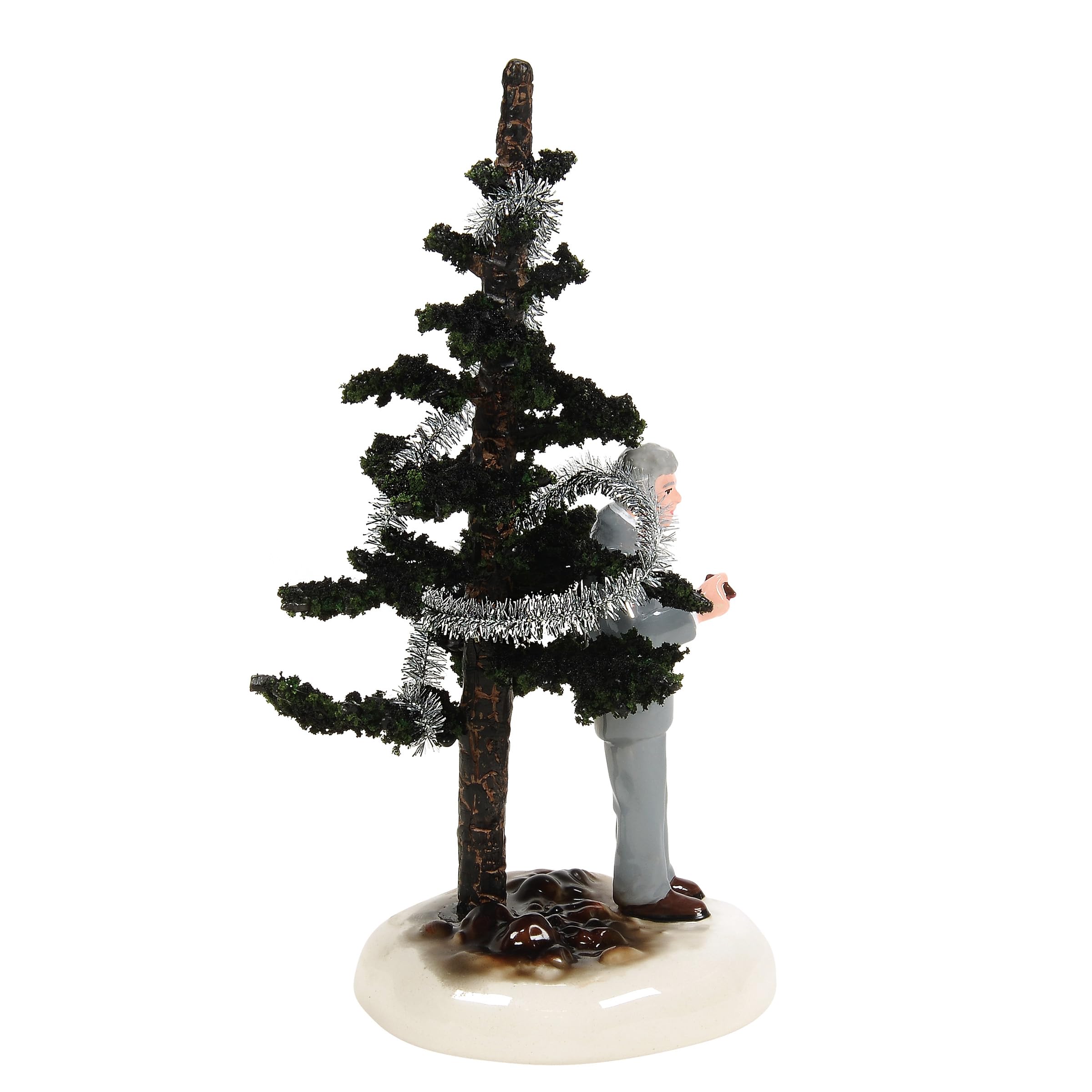 Department 56 Original Snow Village National Lampoon's Christmas Vacation Onkel Lewis Ugly Tree Figur, 17 cm, mehrfarbig