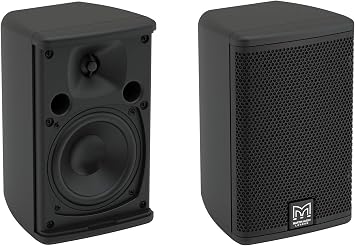 Martin Audio A40T Adorn 4-Inch Passive Two-Way On-Wall Loudspeaker with 70/100V Transformer, Black