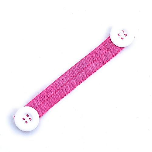 Pink Elastic Ear Saver for Face Masks with Button- Hook for Masks- Ear Strap- Headband with Button for nurses- Extender