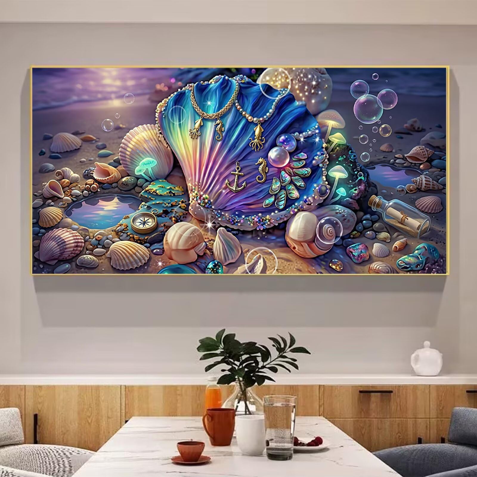 Diamond Painting Hülse Diamant Painting Bilder, 5D Traum Eckige Steine Full Drill DIY Set Erwachsene Diamanten Kinder Bastelset, Kreatives für Erwachsene für Home Decor Wand Deko, 60x120cm, Cod-894