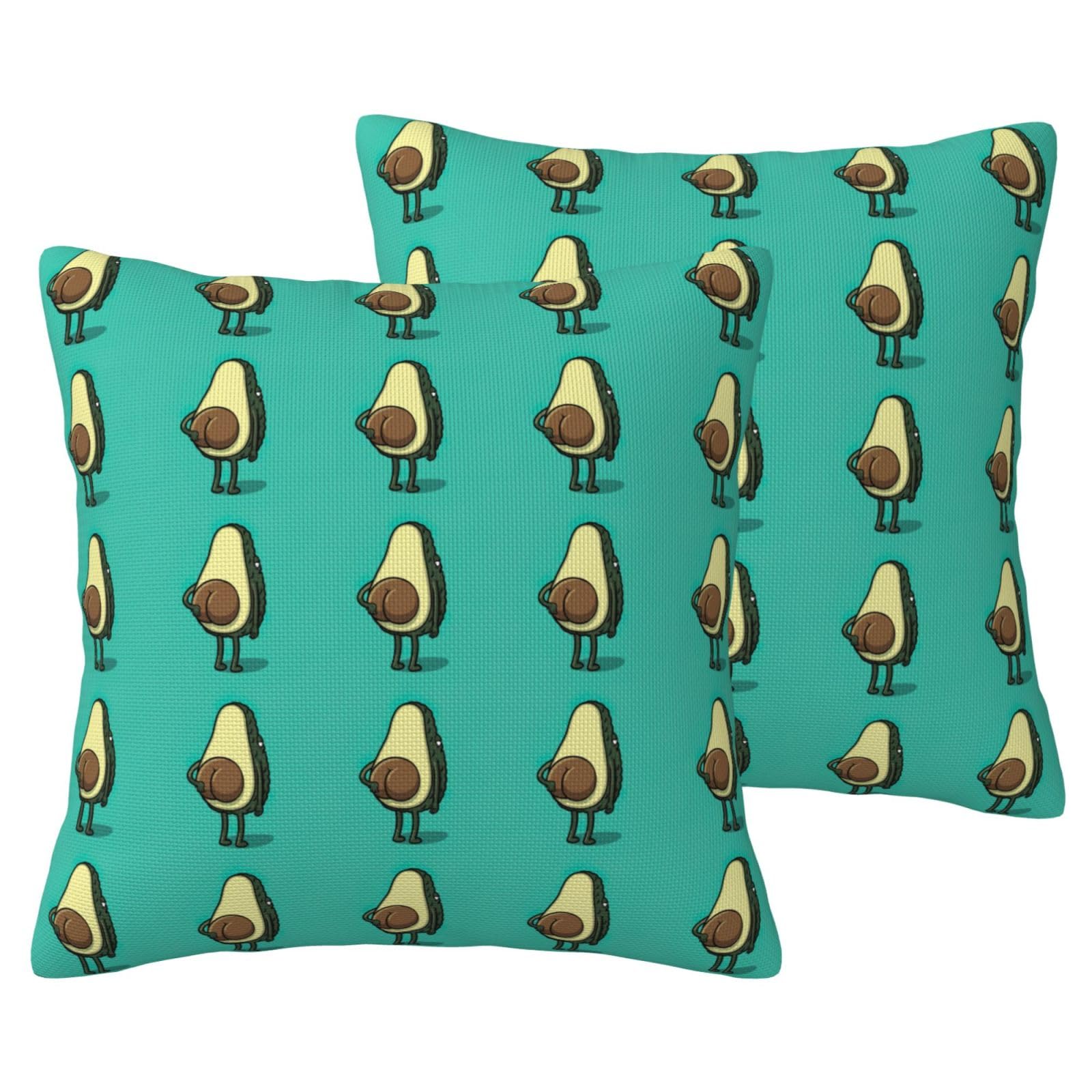 Housse de coussin avocat EdWal lot de 2 pour protéger et décorer votre canapé