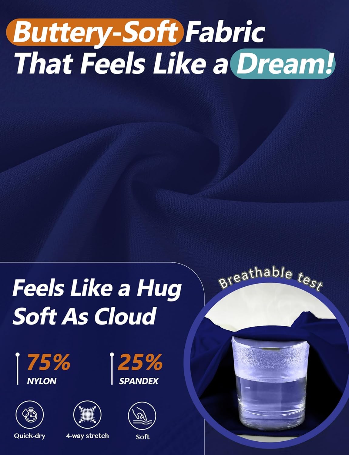 Women's High Waist Yoga Pants with Pockets Tummy Control Workout Athletic Running Leggings - Image 4