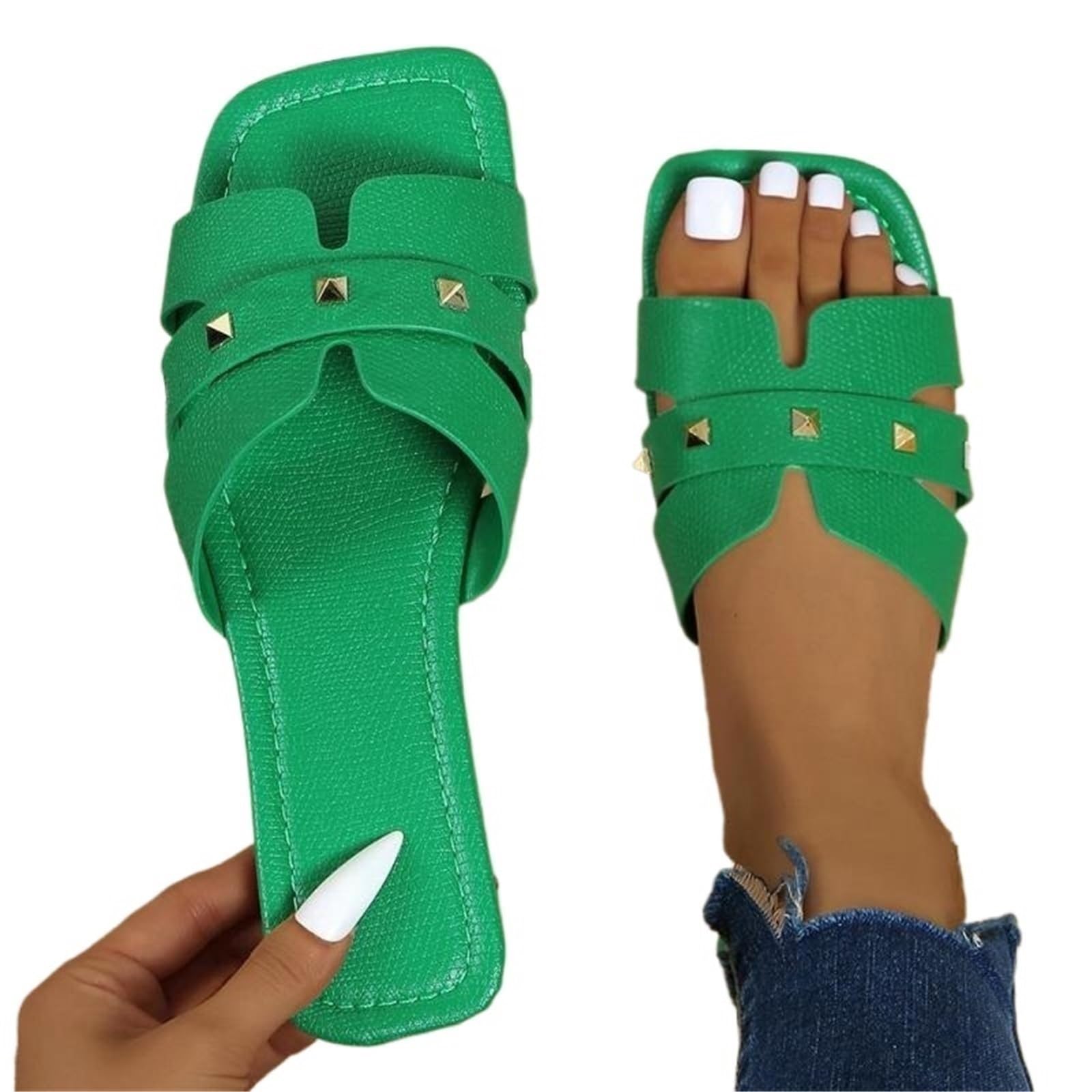 Ciabatte da Donna Ciabatte Antiscivolo da Donna, con Punta Aperta, da Esterno, da Donna per La Doccia(Beige,36)