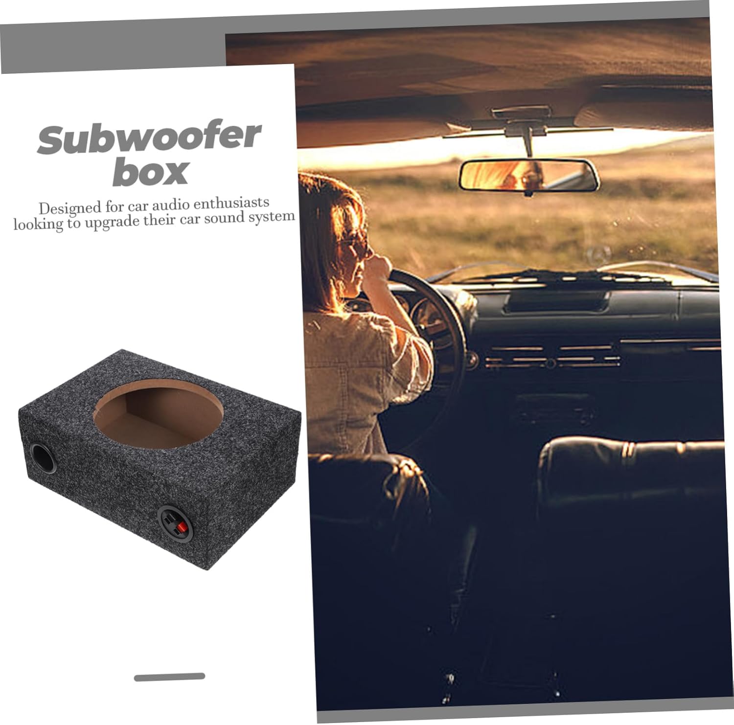DIY Car Stereo Upgrade Subwoofer Sealed Enclosure Subwoofer Box for Car Audio