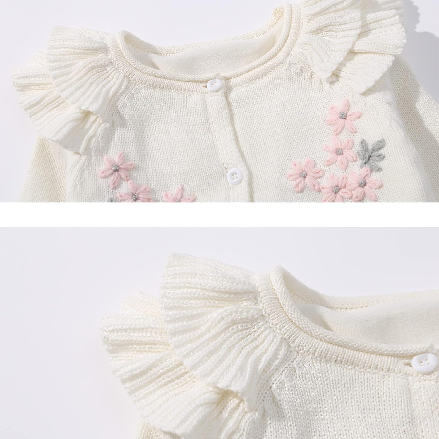 Baby Newborn Boy Knitted Sweater Romper Cotton Longsleeve Outfit with Kids Winter Warm Hats Set - Image 3