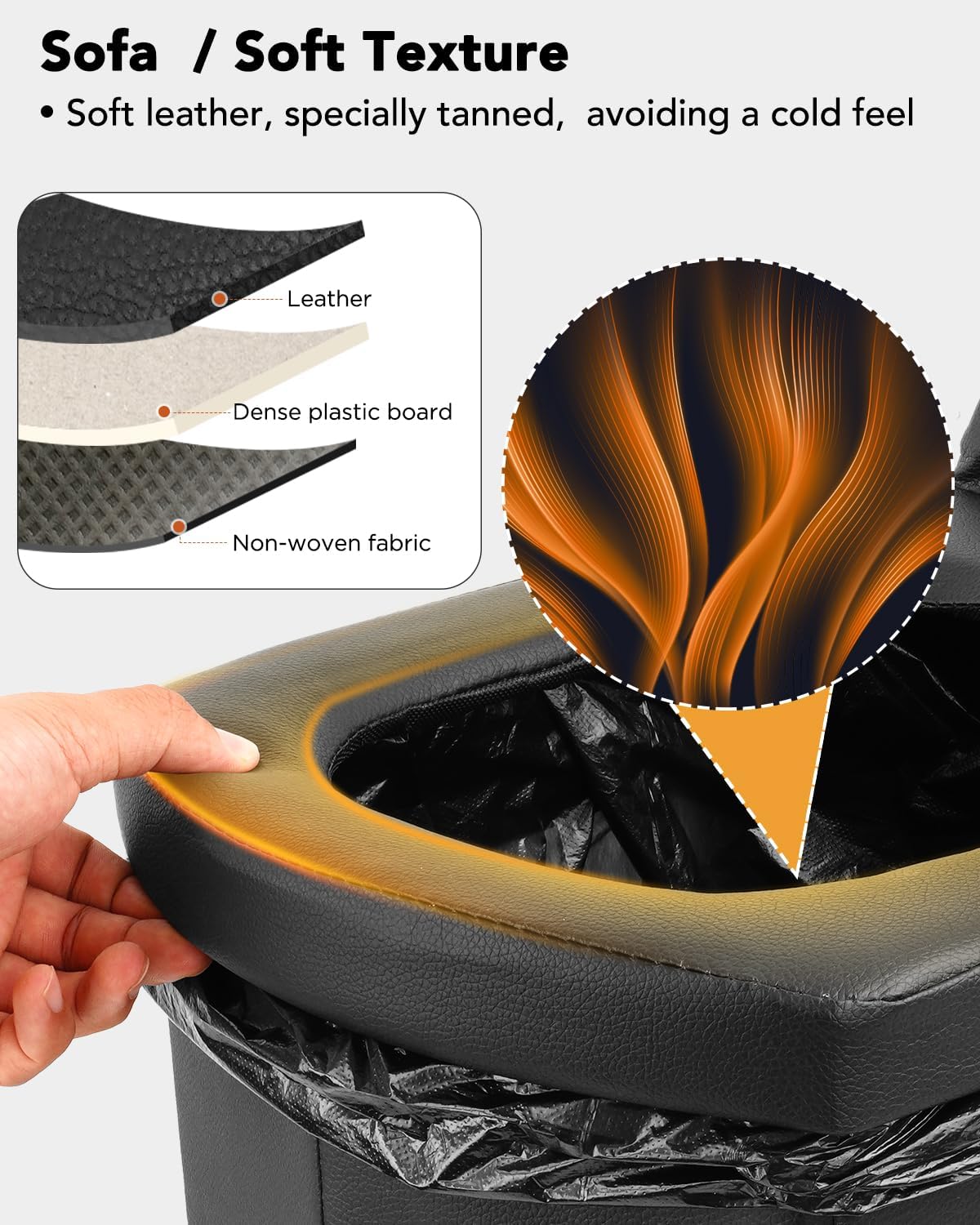 E EASTSTORM Foldable Portable Camping Toilet - Image 3