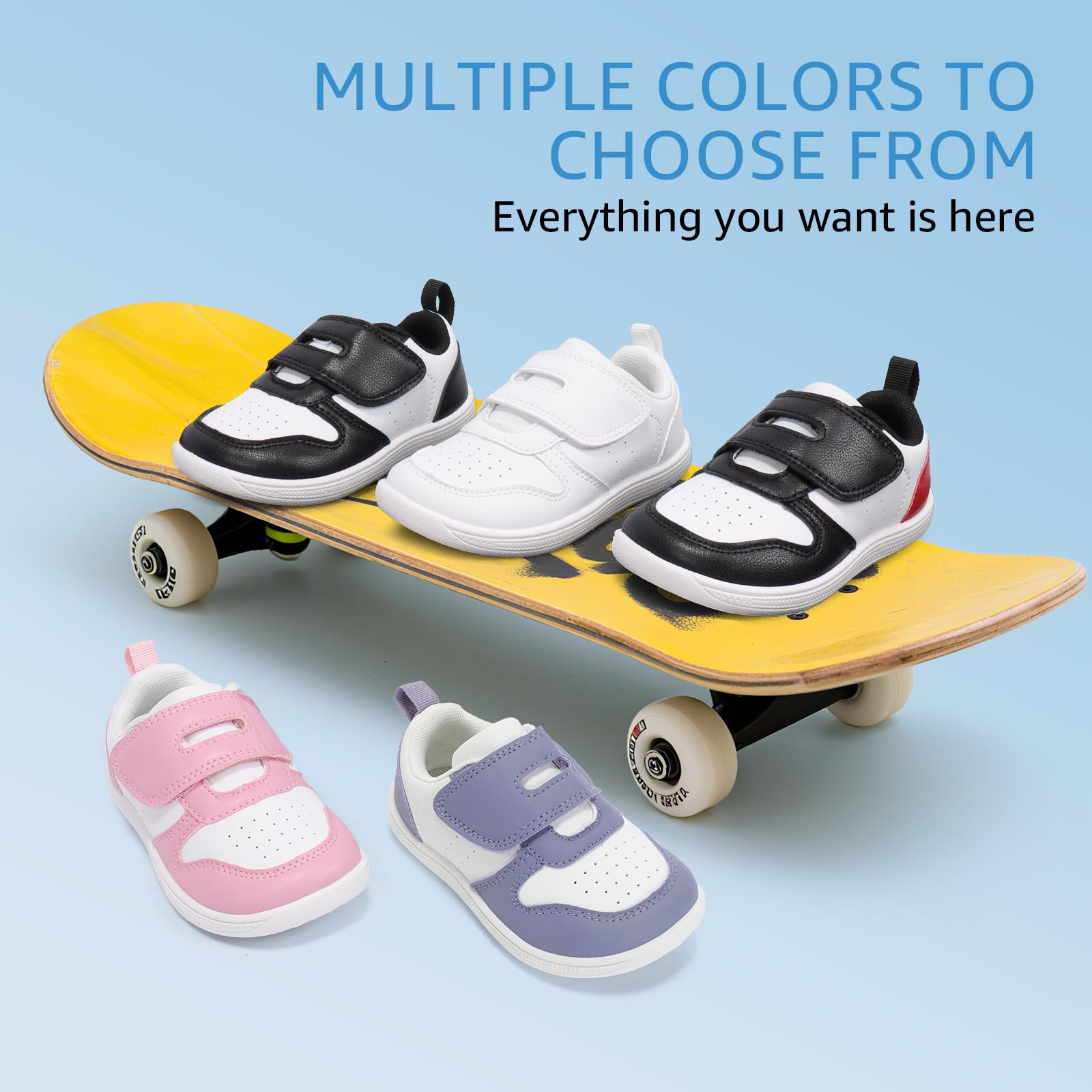 STQ KIDS Barefoot Niños Zapatillas Deportivas Niña Moda Clásicas Calzado Respetuoso Bebe Antideslizante Primeros Pasos Non-Slip Descalzo con Caída Cero al Aire Libre para Mejor Regalo