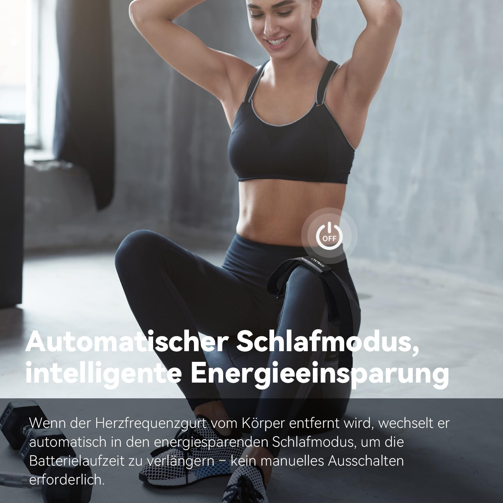 CYCPLUS H2Pro Brustgurt Herzfrequenzmesser Bluetooth ANT+ HR-Sensor 500h Batterielaufzeit IPX7 Wasserdicht Staubdicht