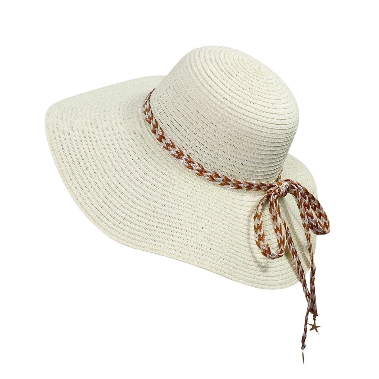 Merishopp Women Sun Hat Lady Sun Protection Versatile Sunhat for Outdoor Street Dating Beige | Clothing, Shoes & Accessories | Womens Accessories | Hats-picture-1