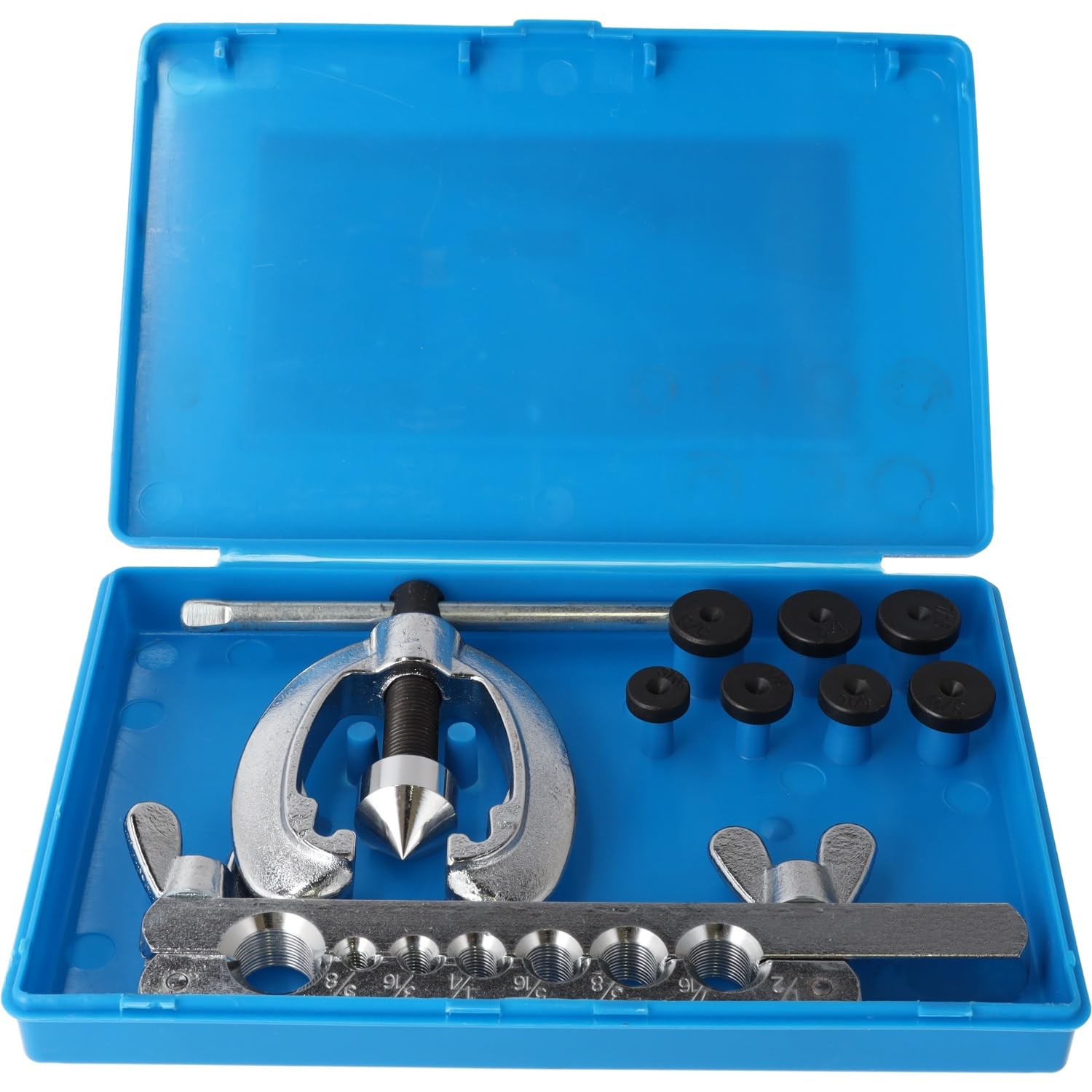 RESSER Zestaw do Zarabiania Przewodów Hamulcowych 9 Elementów Praska do Rurek Kielicharka Zestaw Naprawczy w Walizce