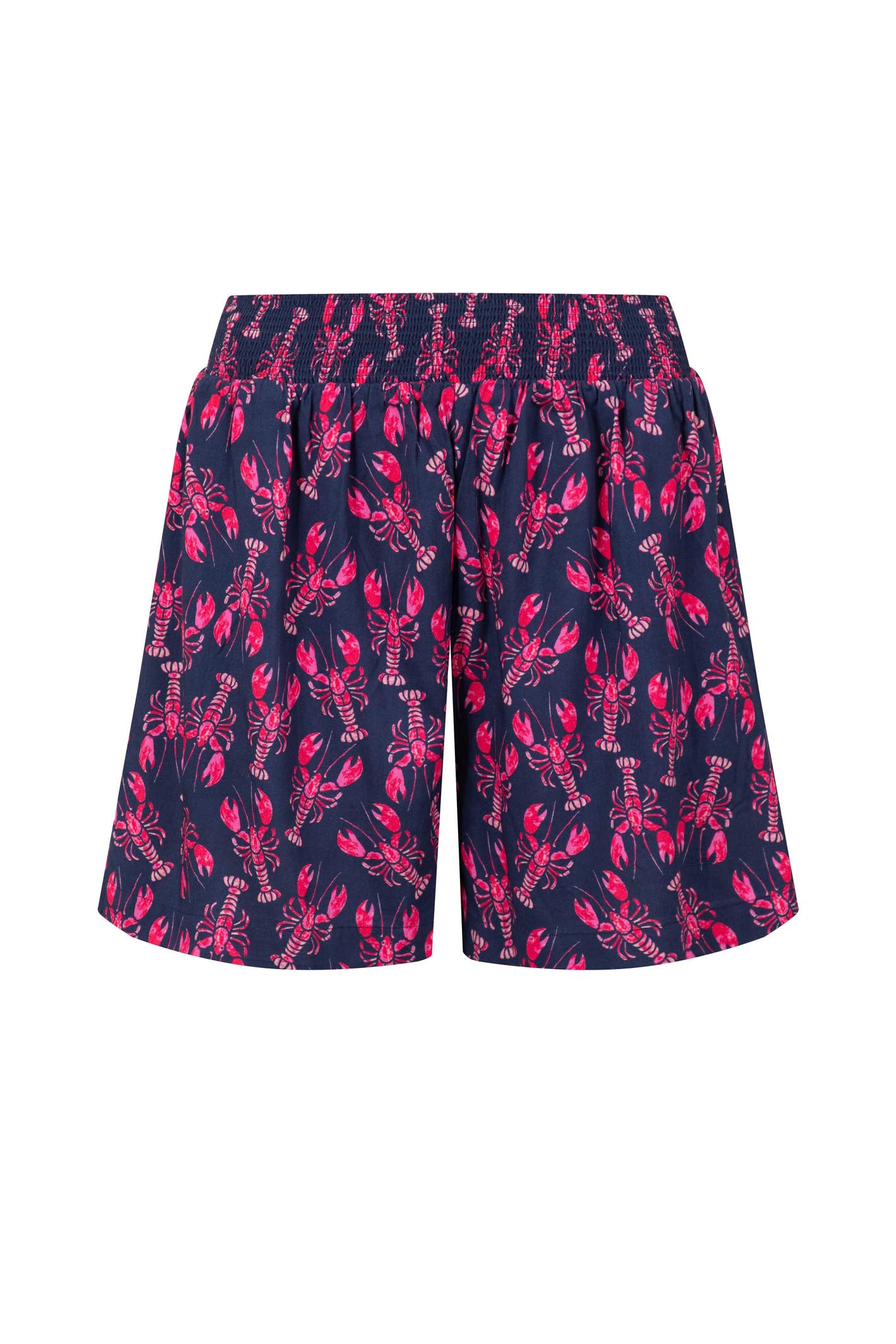Weird Fish Women's Mid Navy Seera Lightweight Printed Shorts Size 10