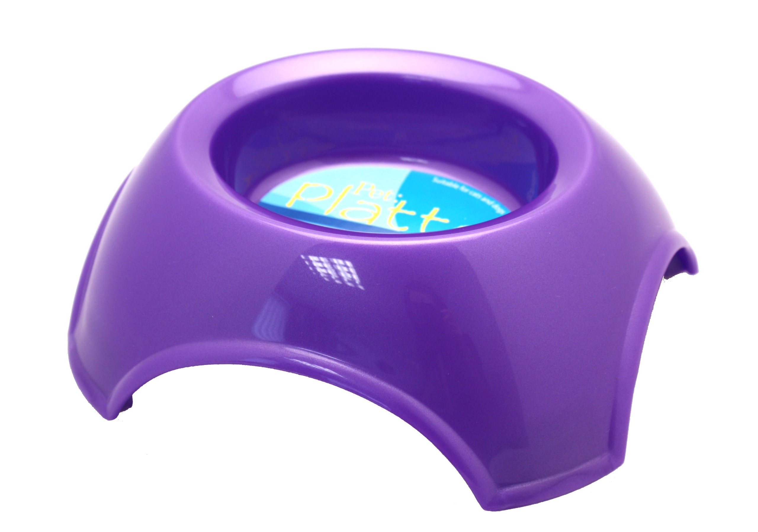 Happy Pet Pet Platter Food/Water Bowl, Purple, 1600 Ml