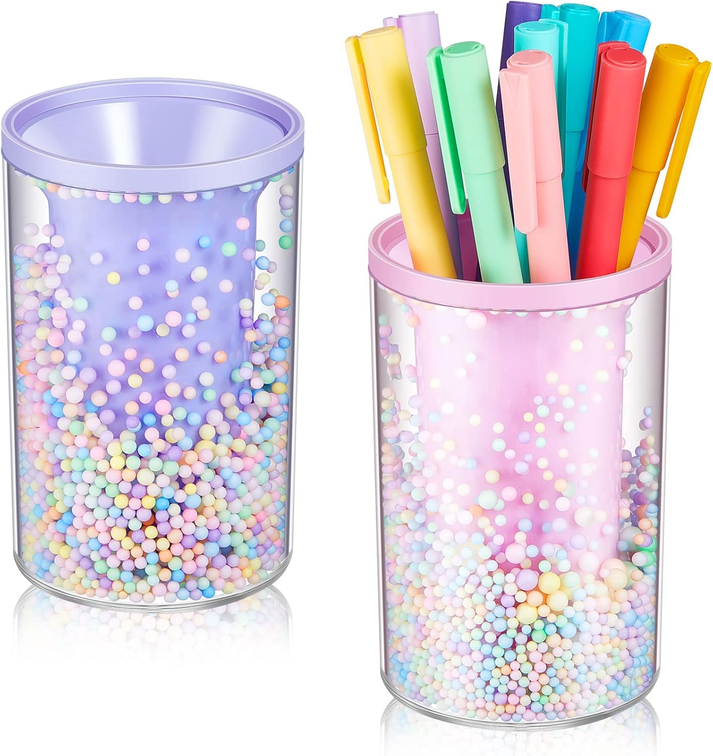 Jecery 2 Piece Cute Bubble Pen Holder Multi Purpose