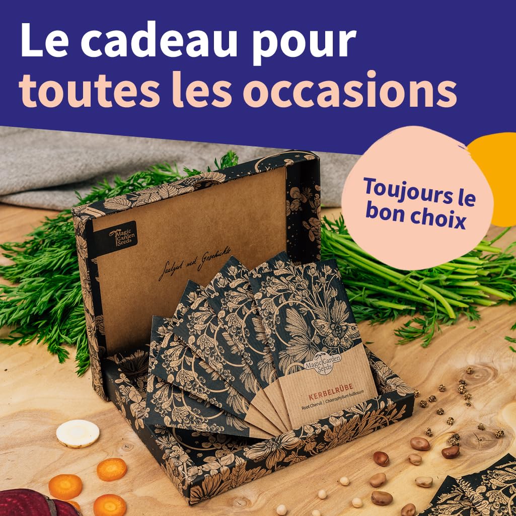 Légumes rares kit cadeau graines 8 variétés
