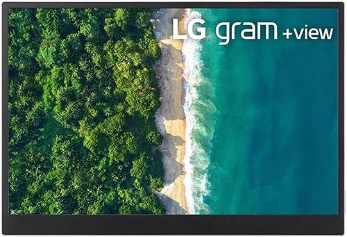 LG 16 pulgadas 16MR70.ASDU Gram Plus View, monitor IPS portátil WQXGA con USB-C y funda para folio