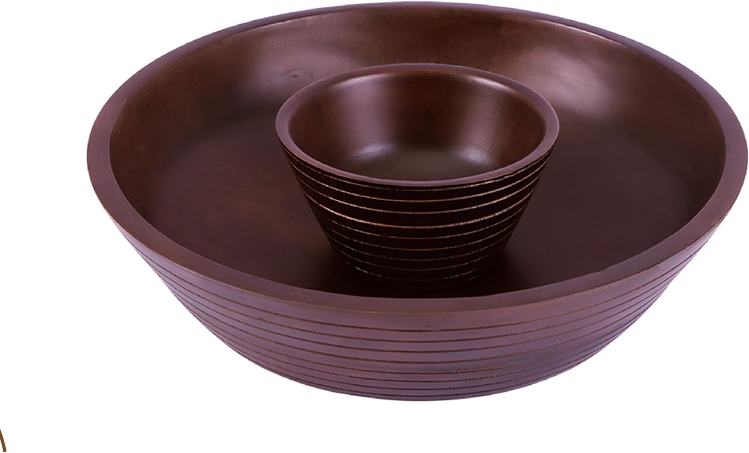 MALACASA Ceramic Chips And Dip Serving Tray, 12 Inch Large Divided Bowls Set For - View #7