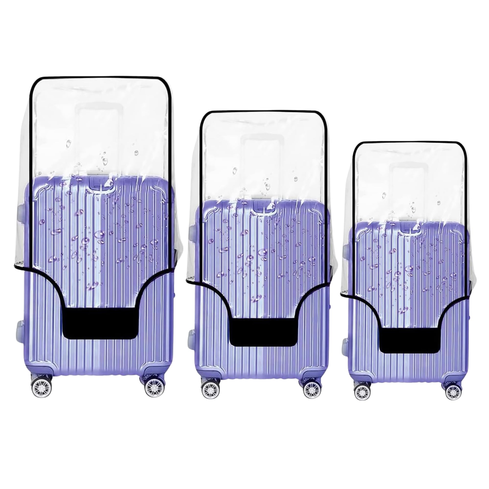 Fabam Waterproof Suitcase Cover - Universal Fit for Luggage | Dustproof, Scratch-Resistant Travel Protector | Reusable Polyester Fabric (Combo of 3) 20 Inch, 24 Inch, 28 Inch-picture-11