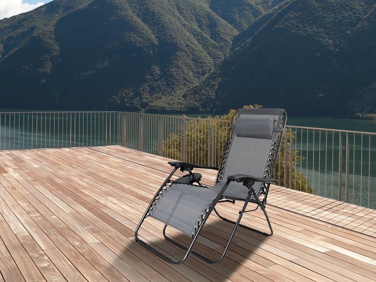 Fauteuil de Jardin Relax zéro gravité Sintra - Gris