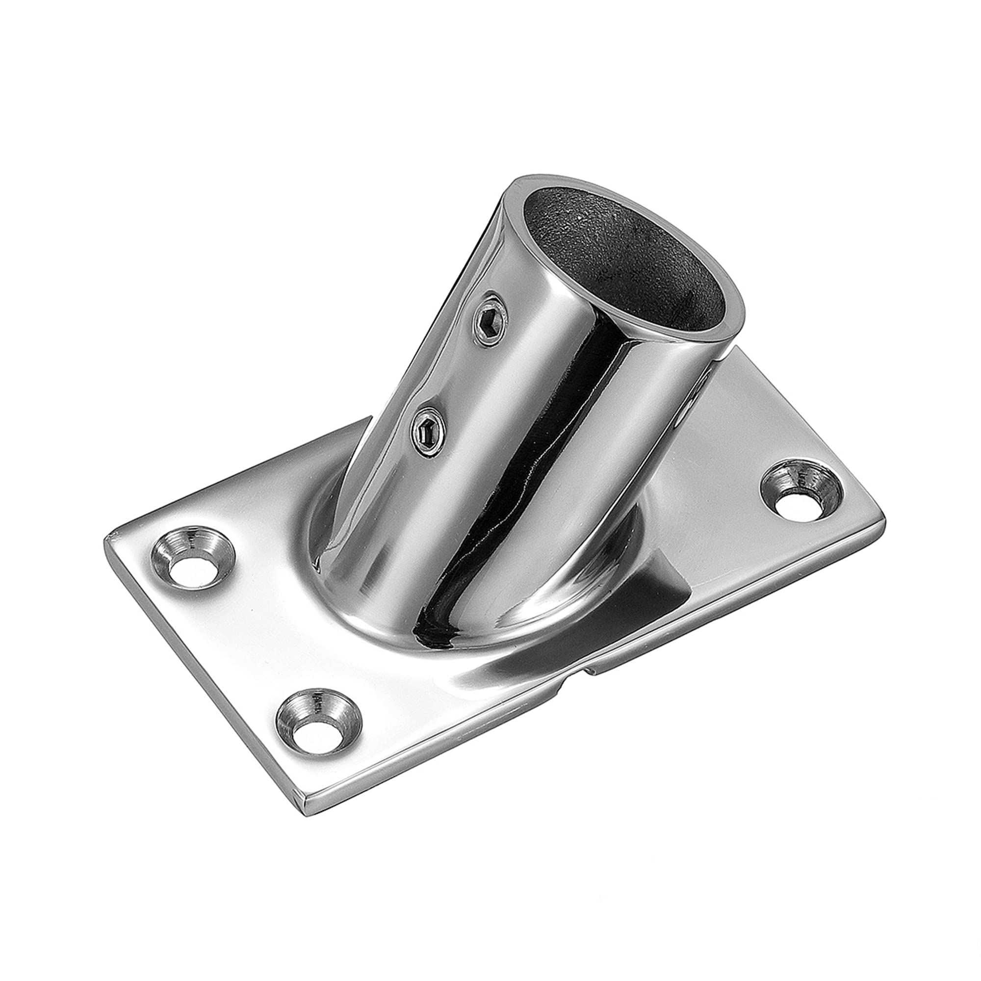 Base rectangular para barco de 60 grados y barra de acero inoxidable 316 para pasamanos marino 8