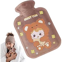 Hot Water Bag | Plush 500ml Hot Water Bag Winter Hot Water Bottle,Large Capacity Soft Heating Pad Bed Warmer for Hand & Waist