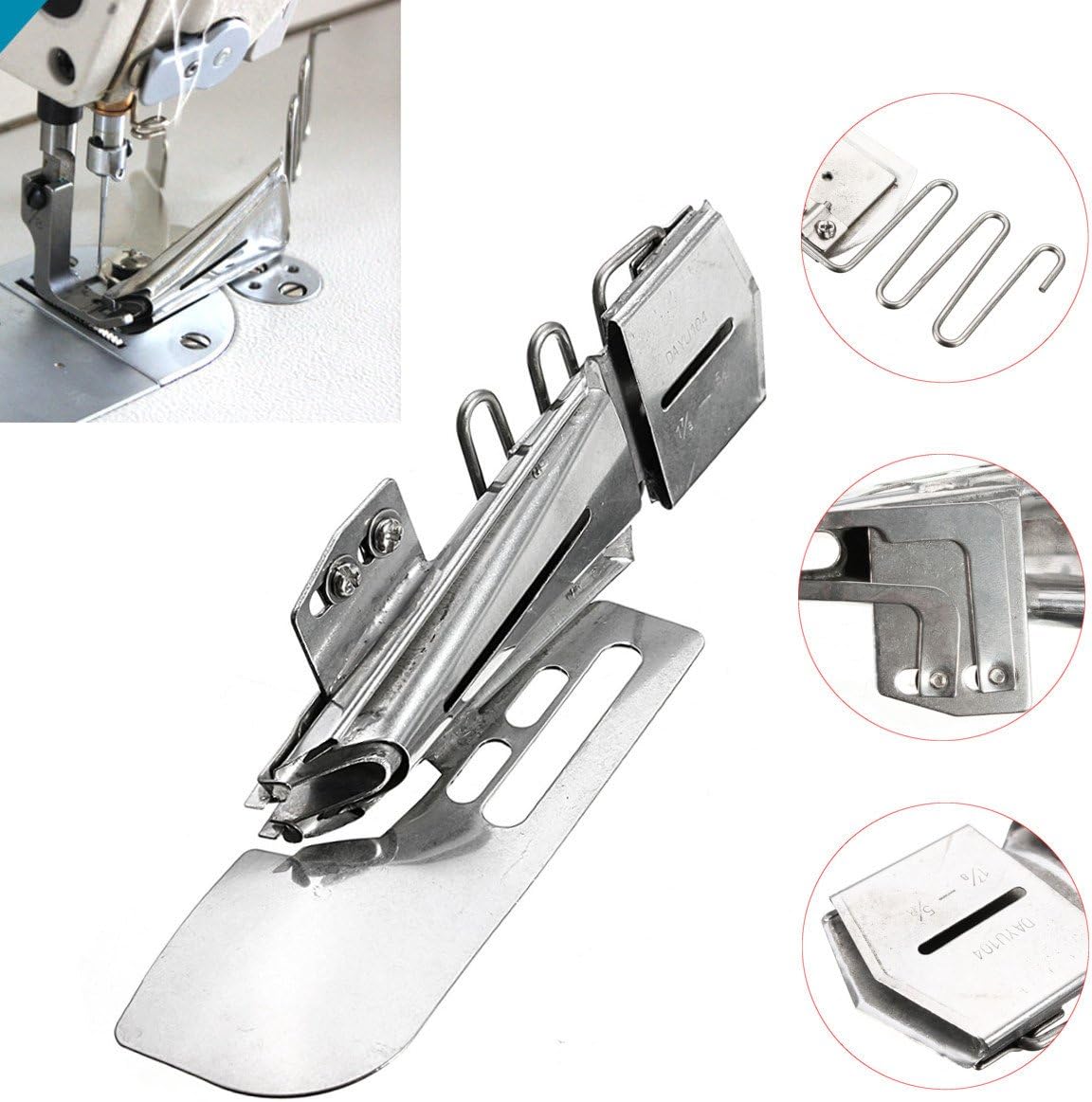 PANGUN KP-104 Janome Coverpro Double-fold Binder Binding Tools Sewing Machine Accessories Part-#4