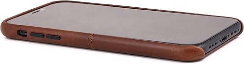 Miniatura 7 de Dockem Funda para iPhone 11 (6.1 "): Funda delgada de piel auténtica con placa metálica incorporada para montaje magnético: Virtuosa M1 [marrón]