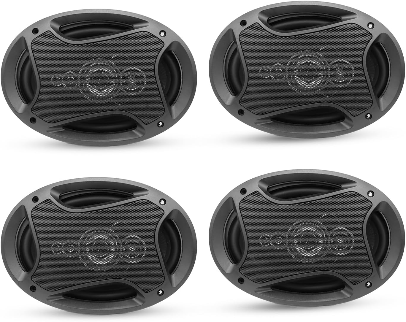 5 CORE 6x9 Inch Car Speakers 800W 4 pcs 2 Way Coaxial 4 Ohm 15.4 Oz Magnet 1" Voice Coil w Super Tweeter Deep Bass Stereo Audio – CS 69 2W 4PCS