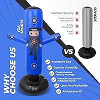 Vista 8 de PUNCHO Punching Bag for Kids - 63" Kid Boxing Bag Set & Birthday Gift: Kids Punching Bags 3-8 with Gloves, Pump, PUNCHO eBook - Inflatable Punching