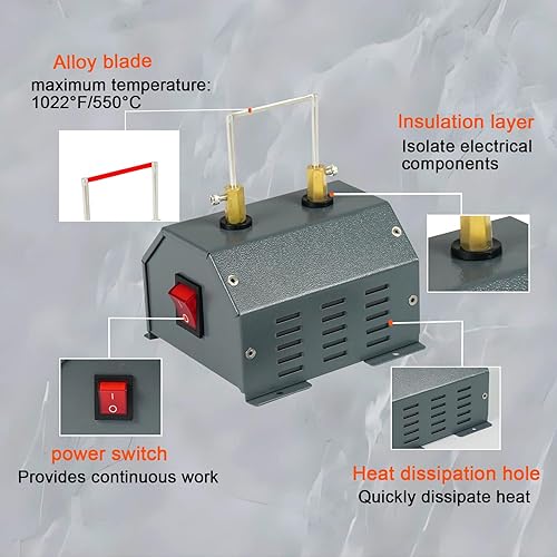 Miniatura 9 de Cortador de cuerda eléctrico sellador térmico  Cuchilla térmica para cortar trenzas, telas, cinchas, correas y cintas  Kit de herramientas de corte