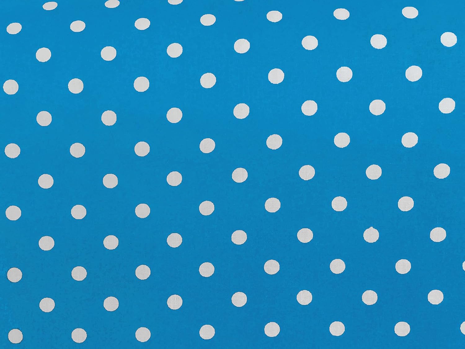 Zen Creative Designs Poly Cotton Small Polka Dots Print Fabric 58 Inch Wide/Craft & Sewing Material (5 Yards, Navy on White)