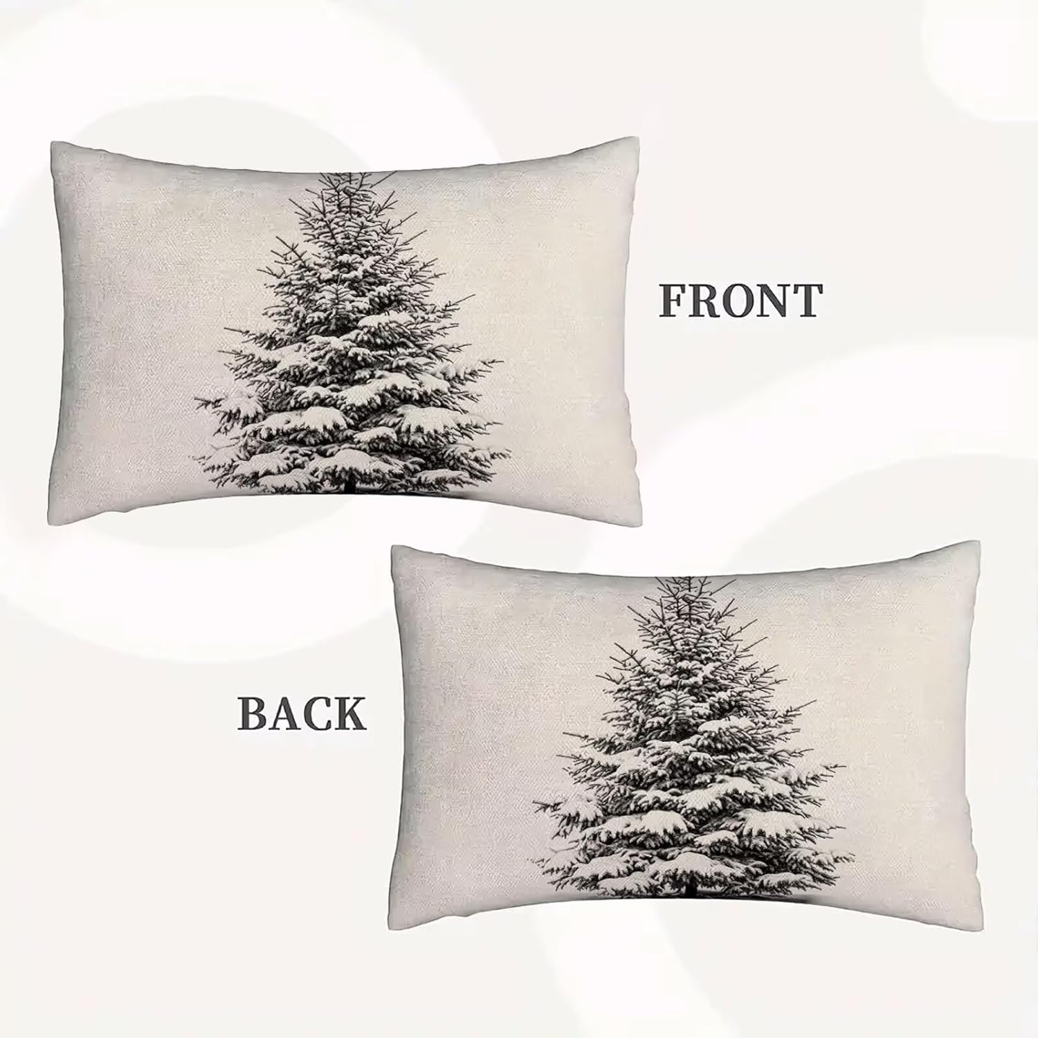 クリスマスツリー クッションカバー 80x100 cm 大型クッションカバー おしゃれ 冬 ベルベット cushion covers