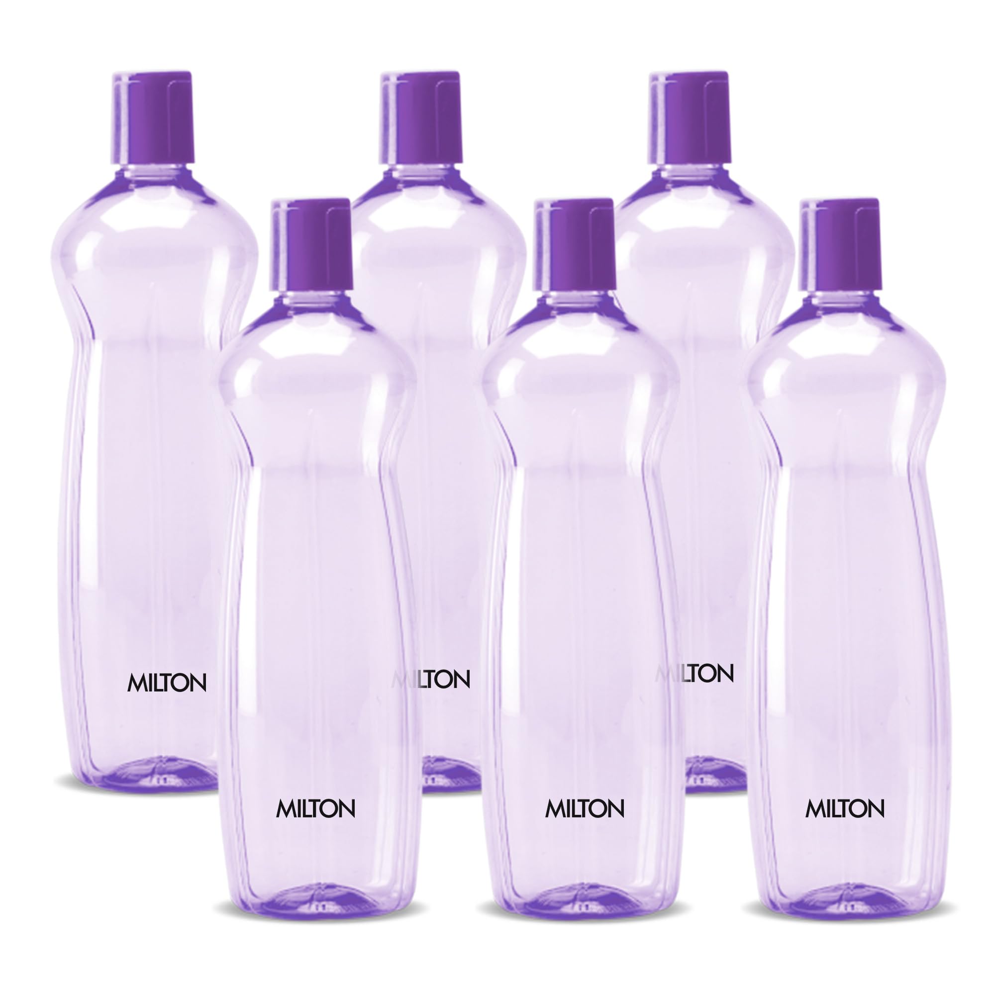 Milton Pacific 1000 PET Water Bottles (Set of 6, 1L, Purple)
