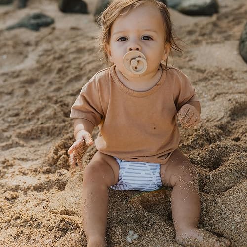 Miniatura 8 de Nora's Nursery Pañales de tela, paquete de 7 con 7 insertos y 1 bolsa para artículos húmedos, funda impermeable, lavable, reutilizable y pañales de